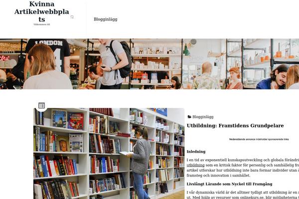Fiona Blog theme site design template sample