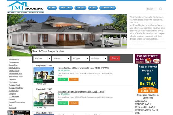 Wp Estate theme site design template sample