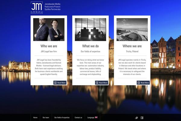 The Firm theme site design template sample