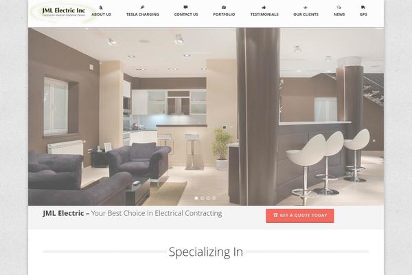Jupiter theme site design template sample