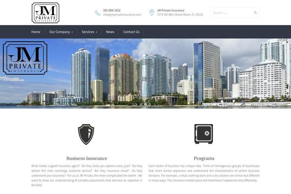 Broker theme site design template sample