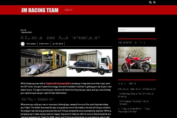 Magazine theme site design template sample