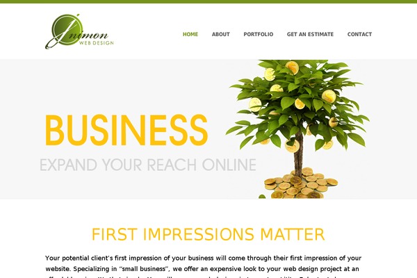 Passion theme site design template sample