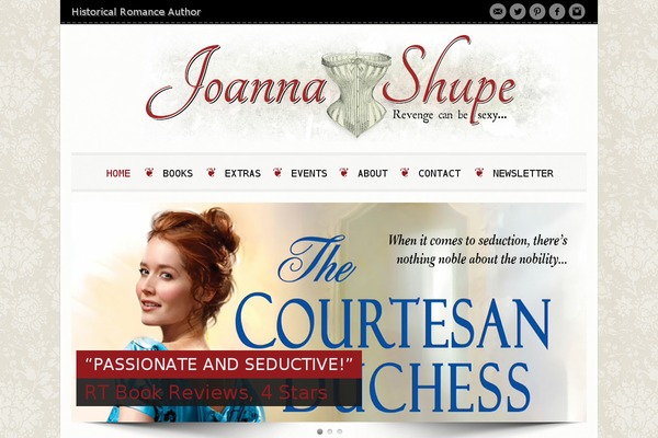joannashupe.com site used Hipster