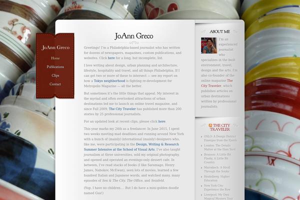 Memoir theme site design template sample