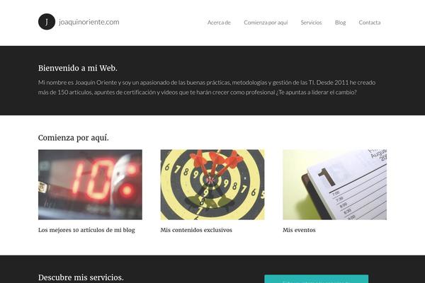 joaquinoriente.com site used Modern Portfolio Pro