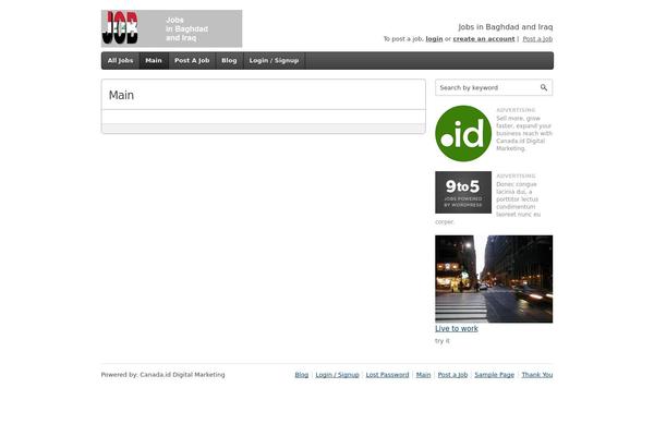 Ninetofive theme site design template sample