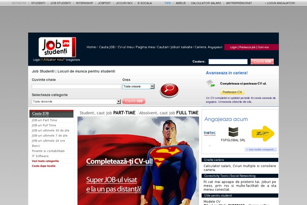 job-studenti.ro site used Online