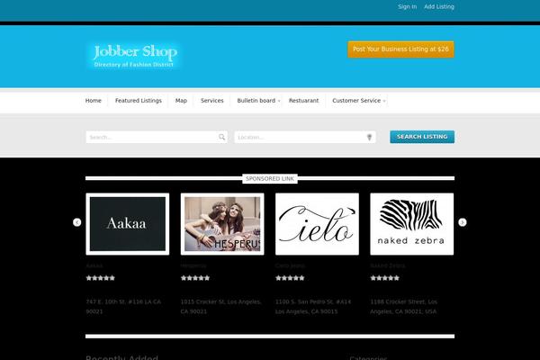 GeoCraft V2 theme site design template sample