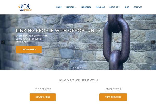Jobify theme site design template sample