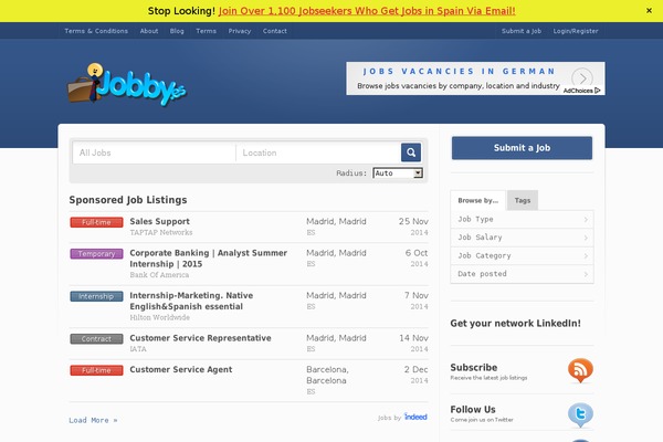Site using DW Promobar plugin