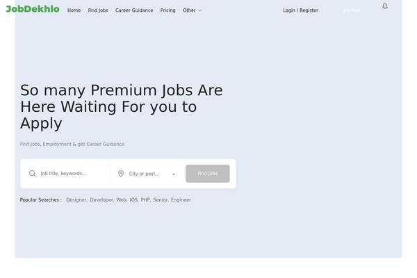 Site using Wp-job-board-pro plugin