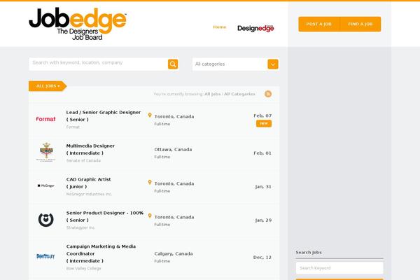 Site using Wpjobboard plugin
