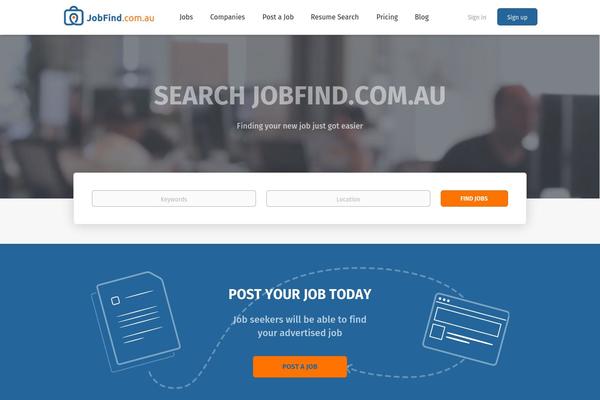 Jobroller theme site design template sample