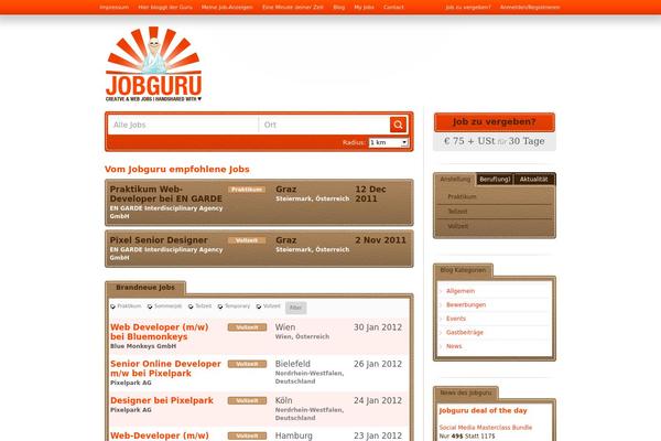 Jobroller theme site design template sample