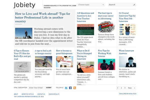 jobiety.com site used Simplereader