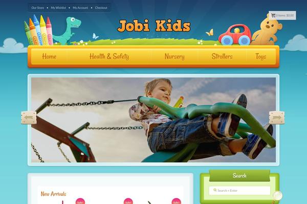 Toddlers theme site design template sample