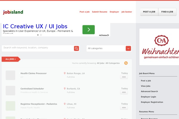 Magazine theme site design template sample