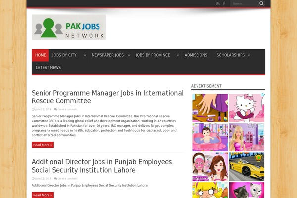 Jarida theme site design template sample