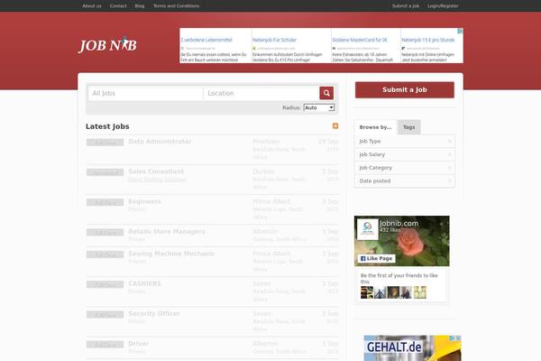 Jobroller theme site design template sample