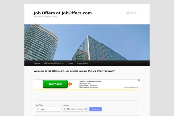 Jobroller theme site design template sample