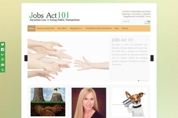 Seed theme site design template sample