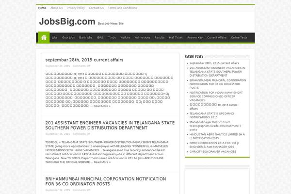 Sahifa theme site design template sample