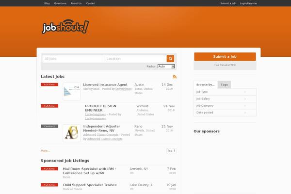 Site using Fxtender-pro-jobroller plugin