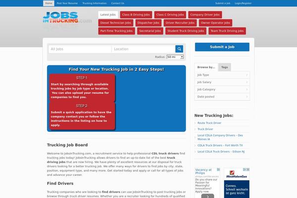 Jobroller theme site design template sample