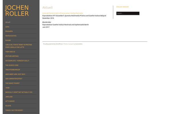 Sunspot theme site design template sample