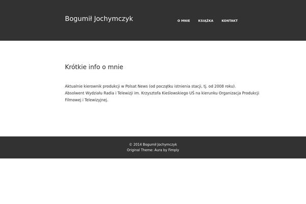 Aura theme site design template sample