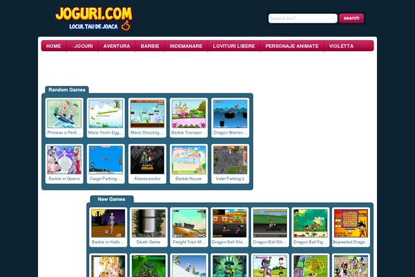Wtb Game theme site design template sample