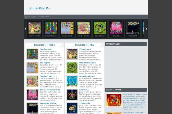 FunGames theme site design template sample