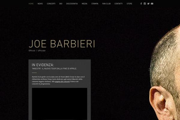 joebarbieri.com site used Joe