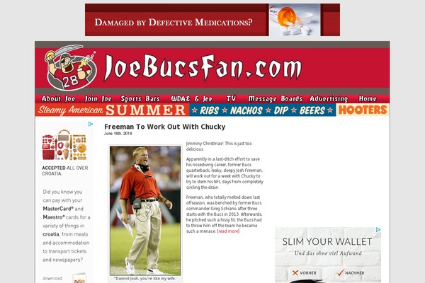 Site using FLV Embed plugin