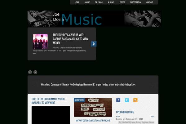 Music theme site design template sample