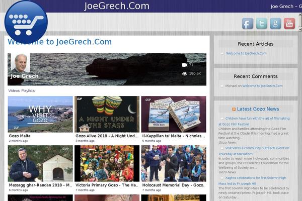 Site using YourChannel: YouTube channel on your website plugin