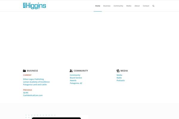 Enfold theme site design template sample