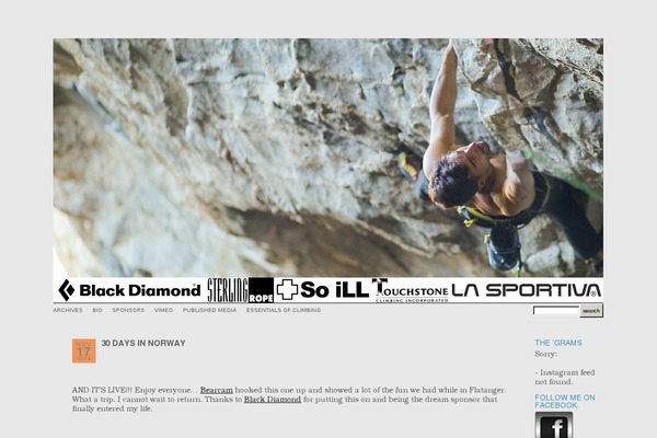 Site using Alpine PhotoTile for Instagram plugin