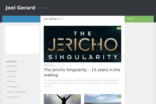 Hueman theme site design template sample