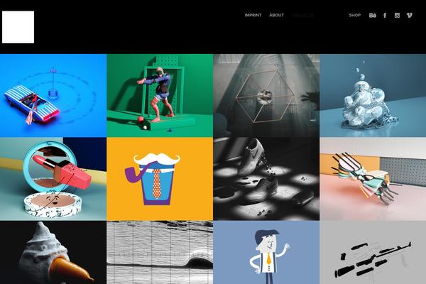 Visia theme site design template sample