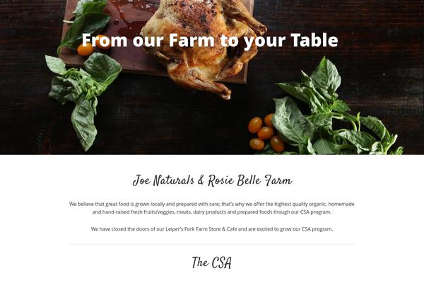 BERG theme site design template sample