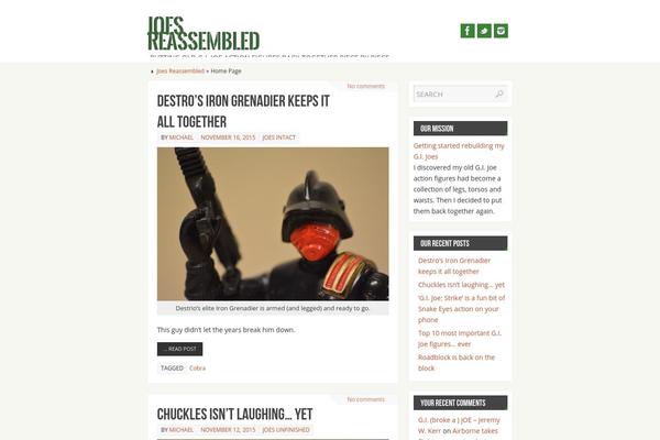 Parabola theme site design template sample