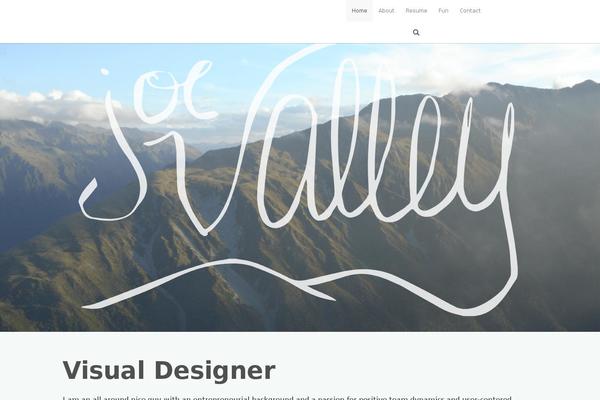 joevalley.com site used Skeleton-advanced
