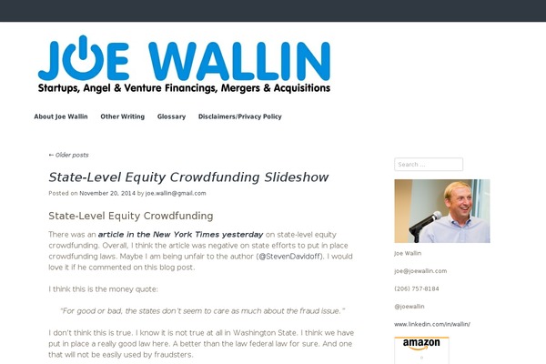 joewallin.com site used Decemberable