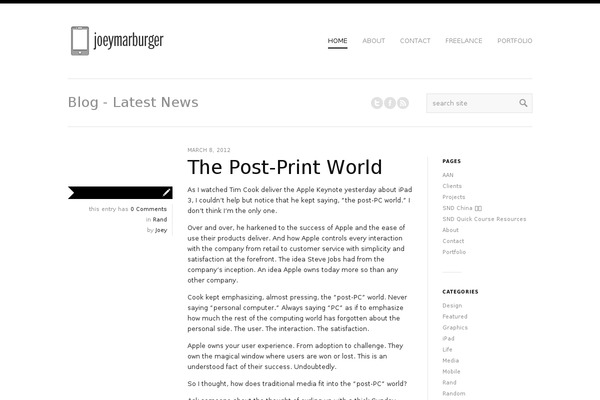 Site using Flickr Gallery plugin