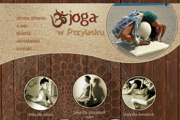 Yoga theme site design template sample