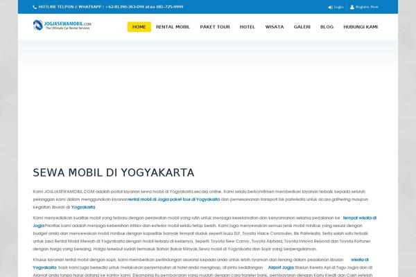 Trendy Travel theme site design template sample
