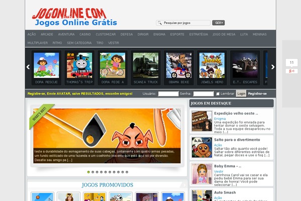 FunGames theme site design template sample