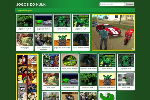 Wtb Game theme site design template sample